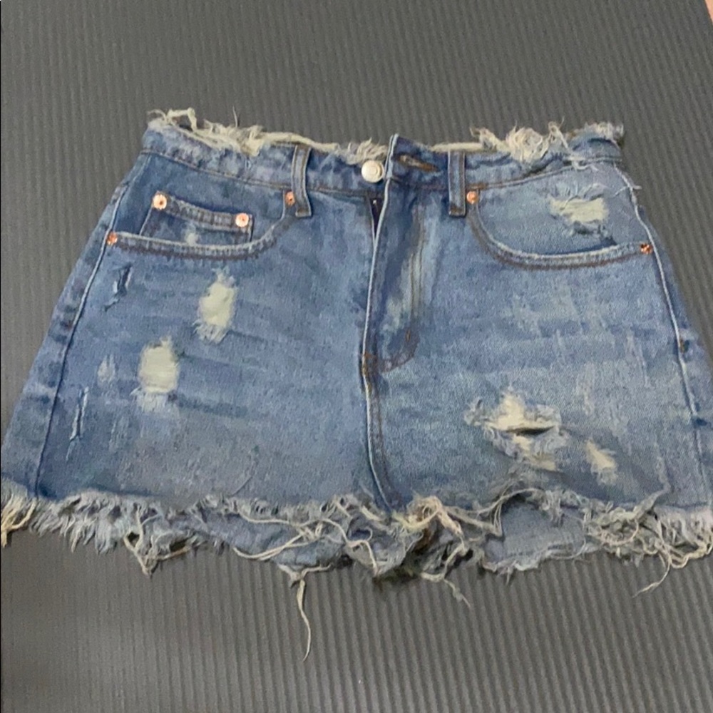 Denim shorts